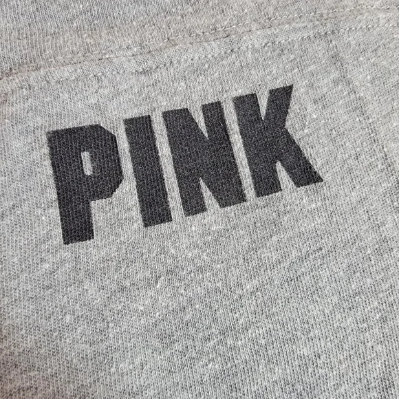 PINK Victoria's Secret Gray and Black Tee - Picture 3 of 8